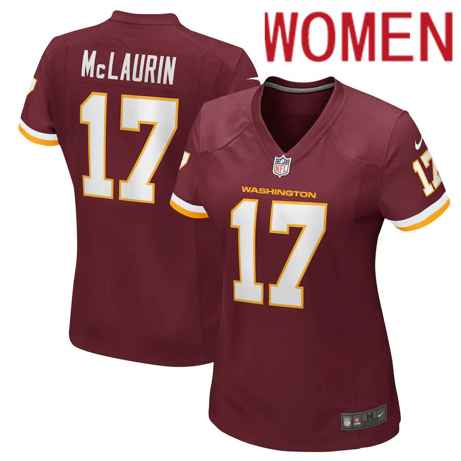 Women Washington Redskins #17 Terry McLaurin Nike Burgundy Player Game NFL Jersey